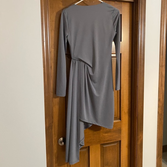 Topshop Pale Blue Long Sleeve Dress - Picture 2 of 4